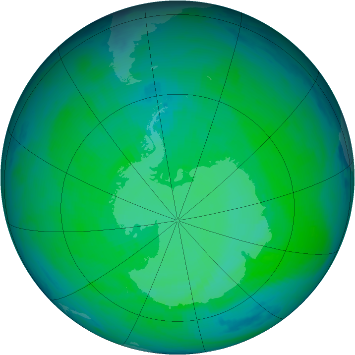 Ozone Map 1987-12-22